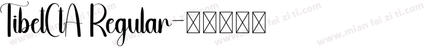 TibetCtA Regular字体转换